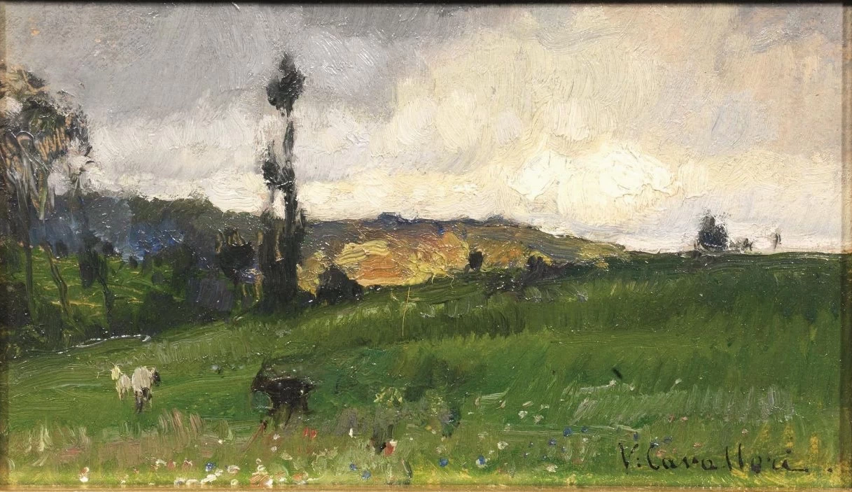 Paesaggio con animali